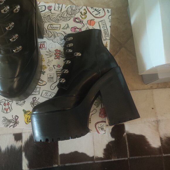 Jeffrey Campbell Femrock boots size 12 New